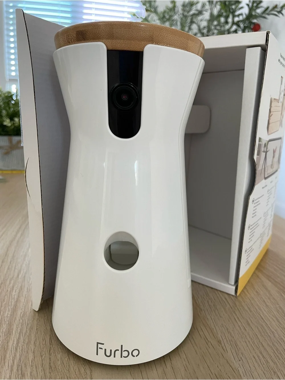 Furbo White Dog Camera with Treat Toss - Pet Monitoring & Interaction